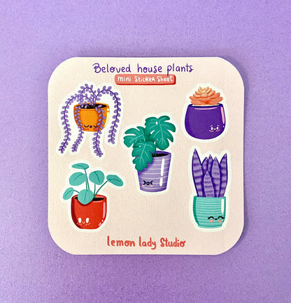 "Beloved House Plants" Sticker Sheet