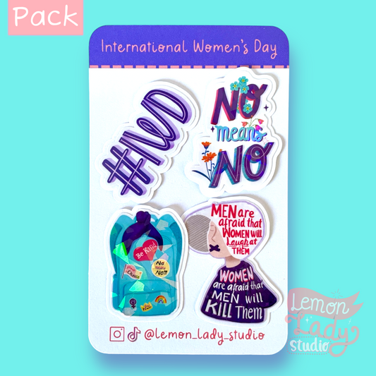 International Women's Day Commemorative Sticker Pack - Mini