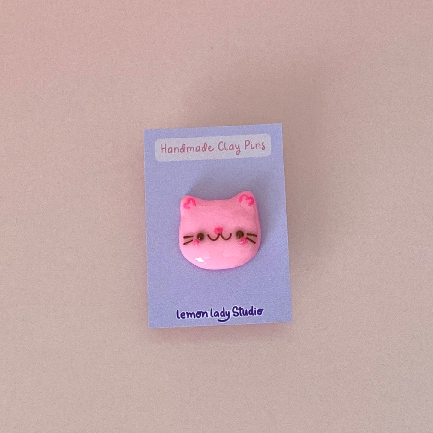 Kitty Polymer Clay Pins