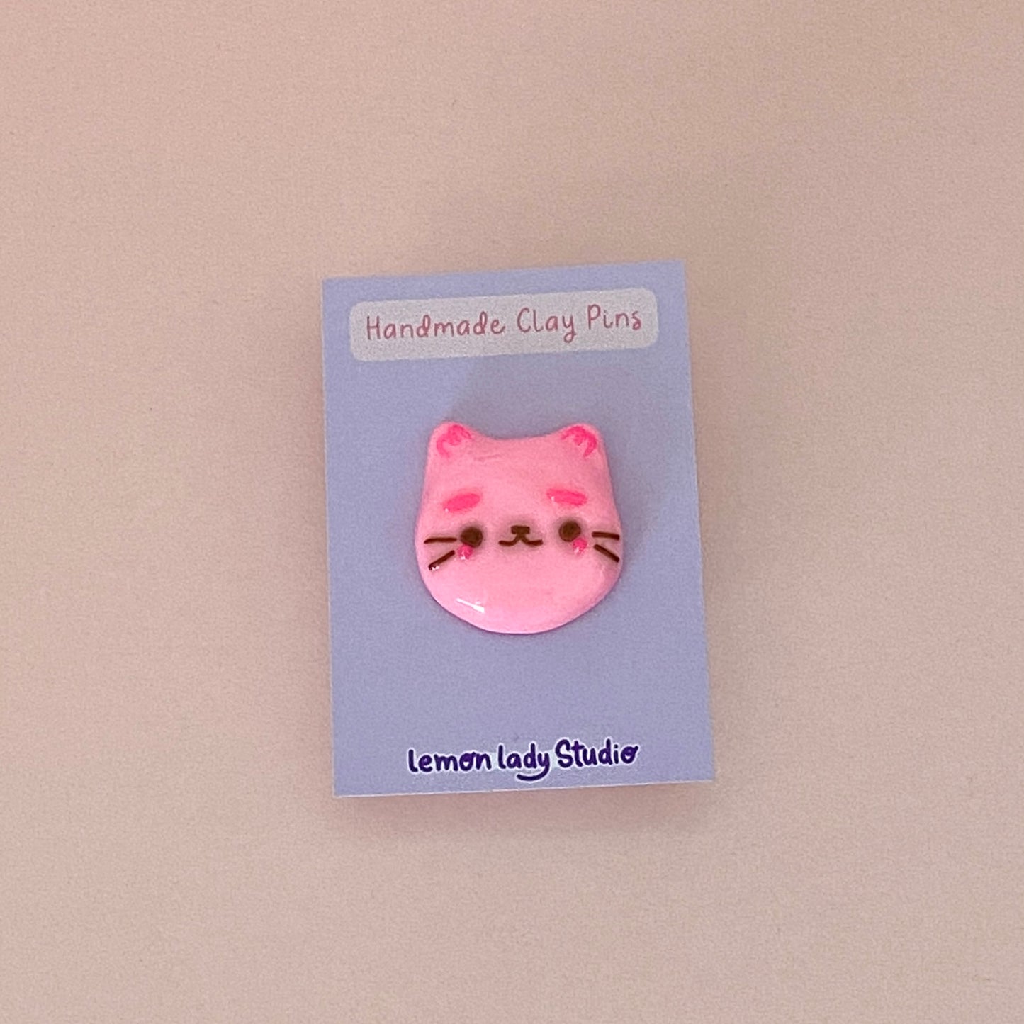 Kitty Polymer Clay Pins