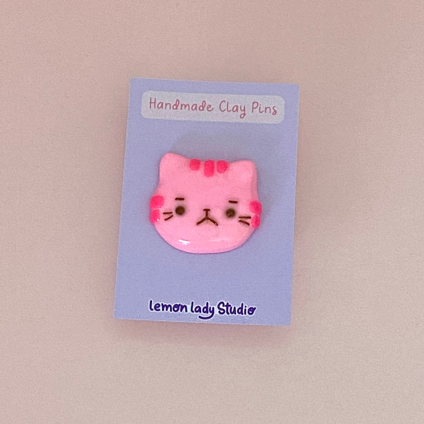 Kitty Polymer Clay Pins