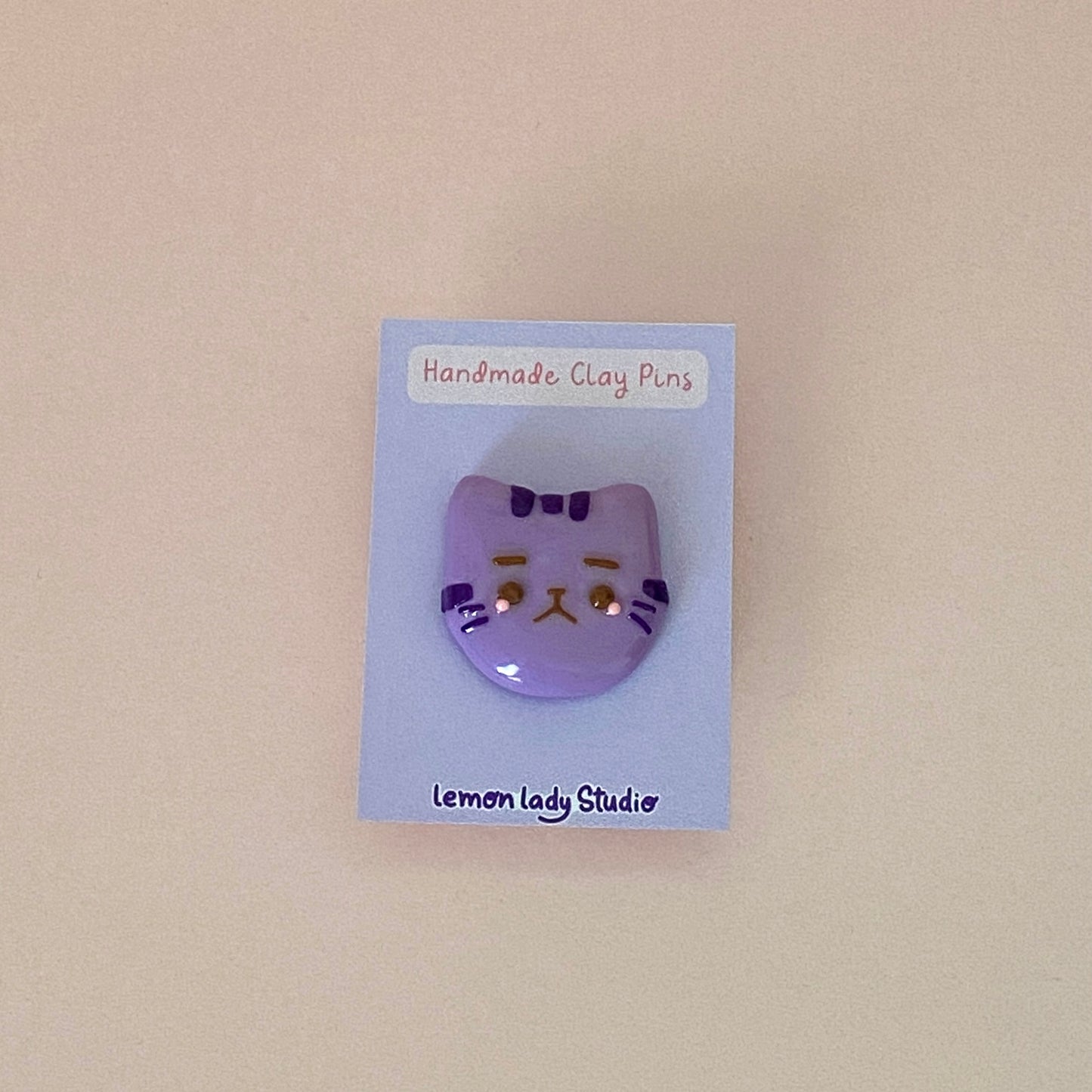 Kitty Polymer Clay Pins