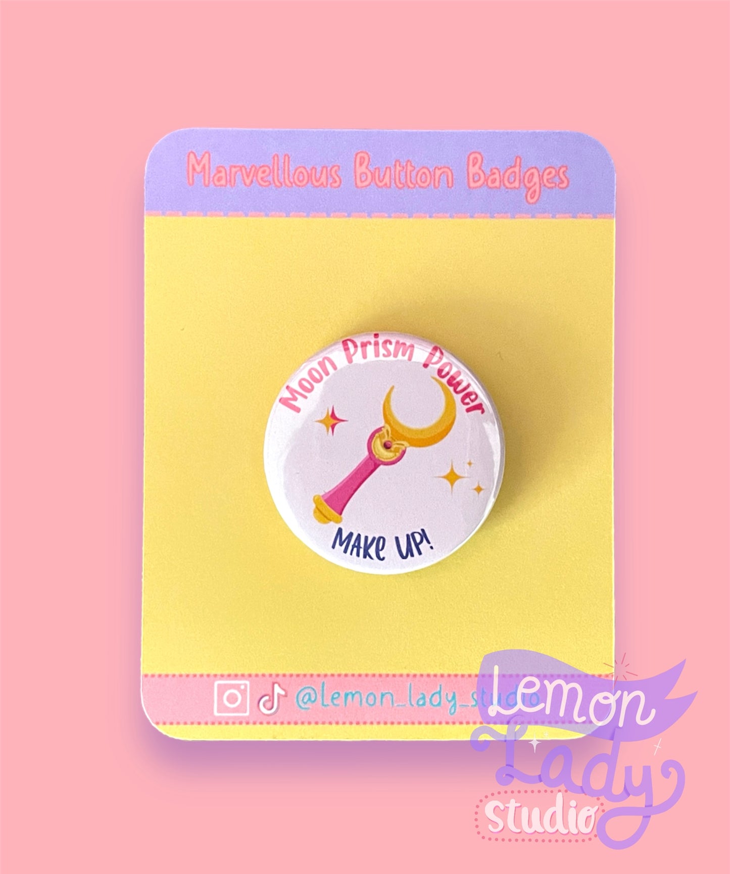 Moon Power Button Badge