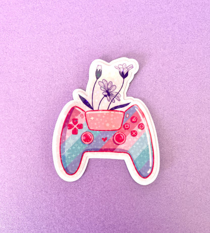 Kawaii Cat Game Controller Sticker