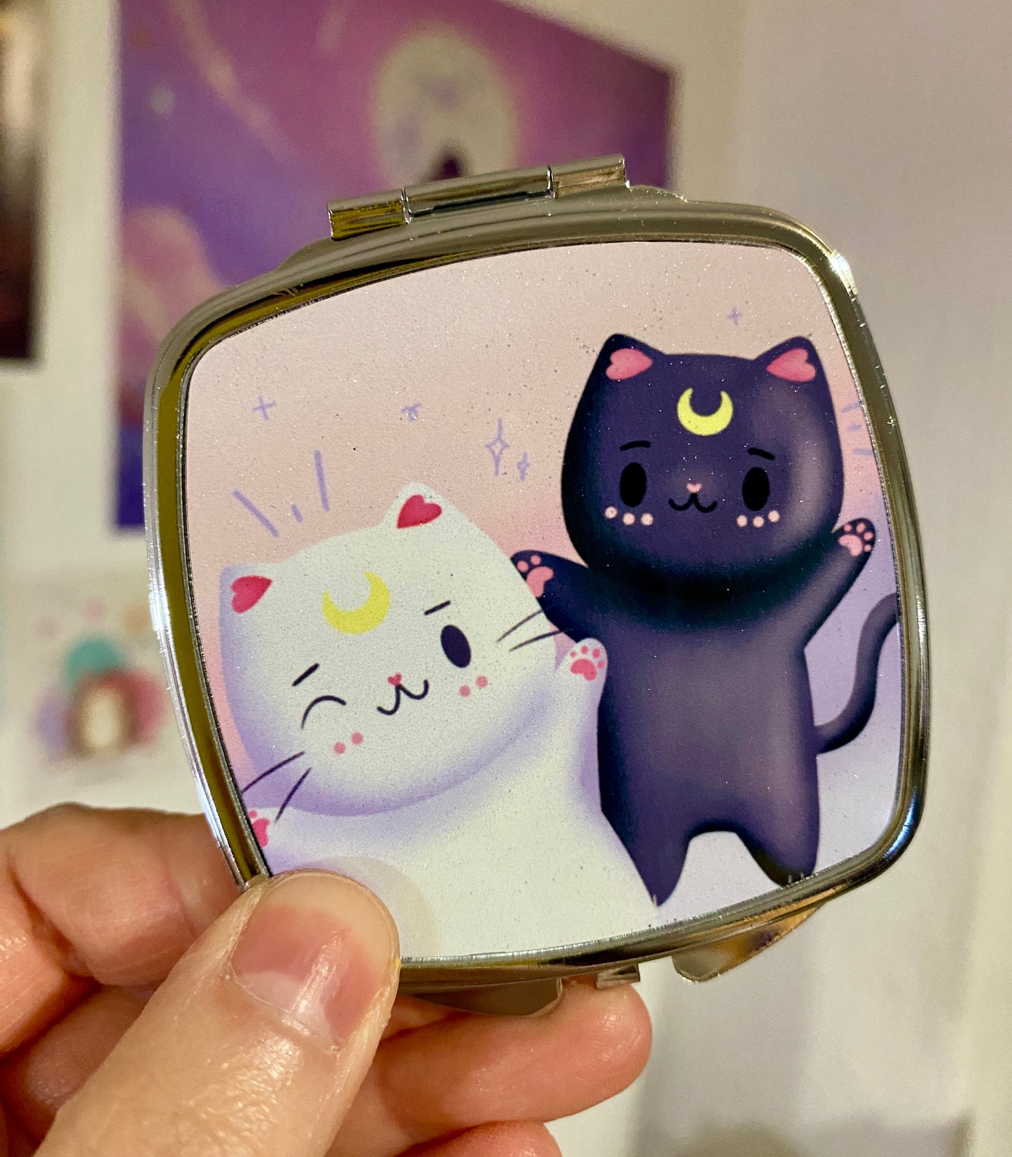 Luna & Artemis inspired Compact Mirror | B-grade