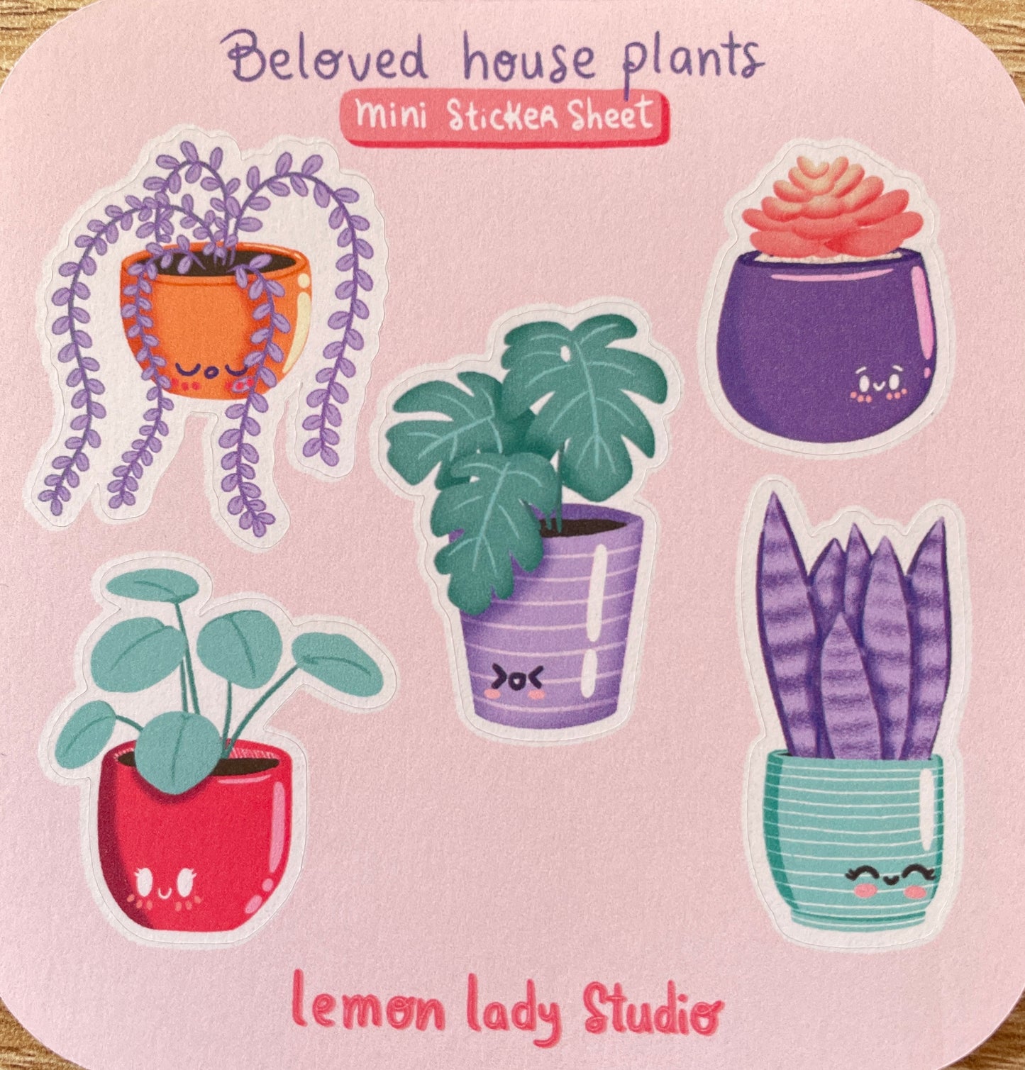 "Beloved House Plants" Sticker Sheet