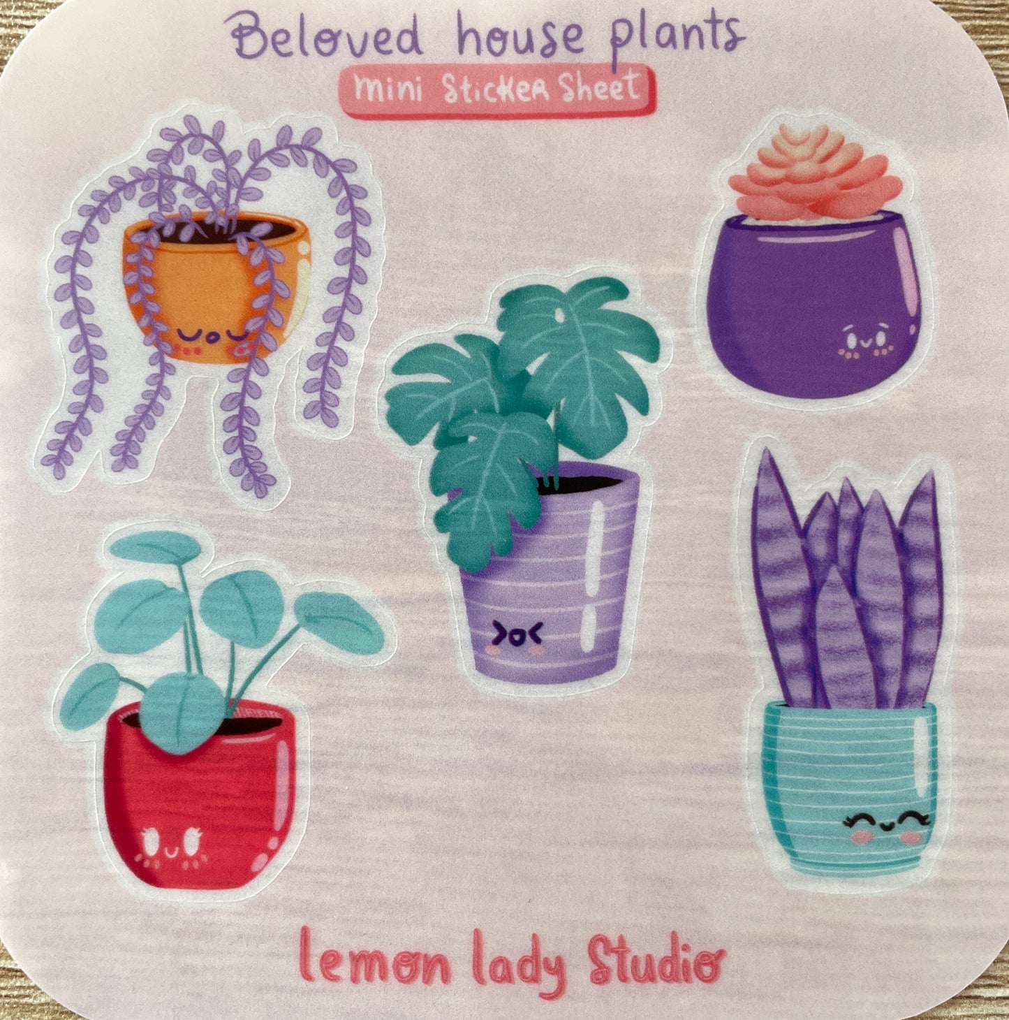 "Beloved House Plants" Sticker Sheet