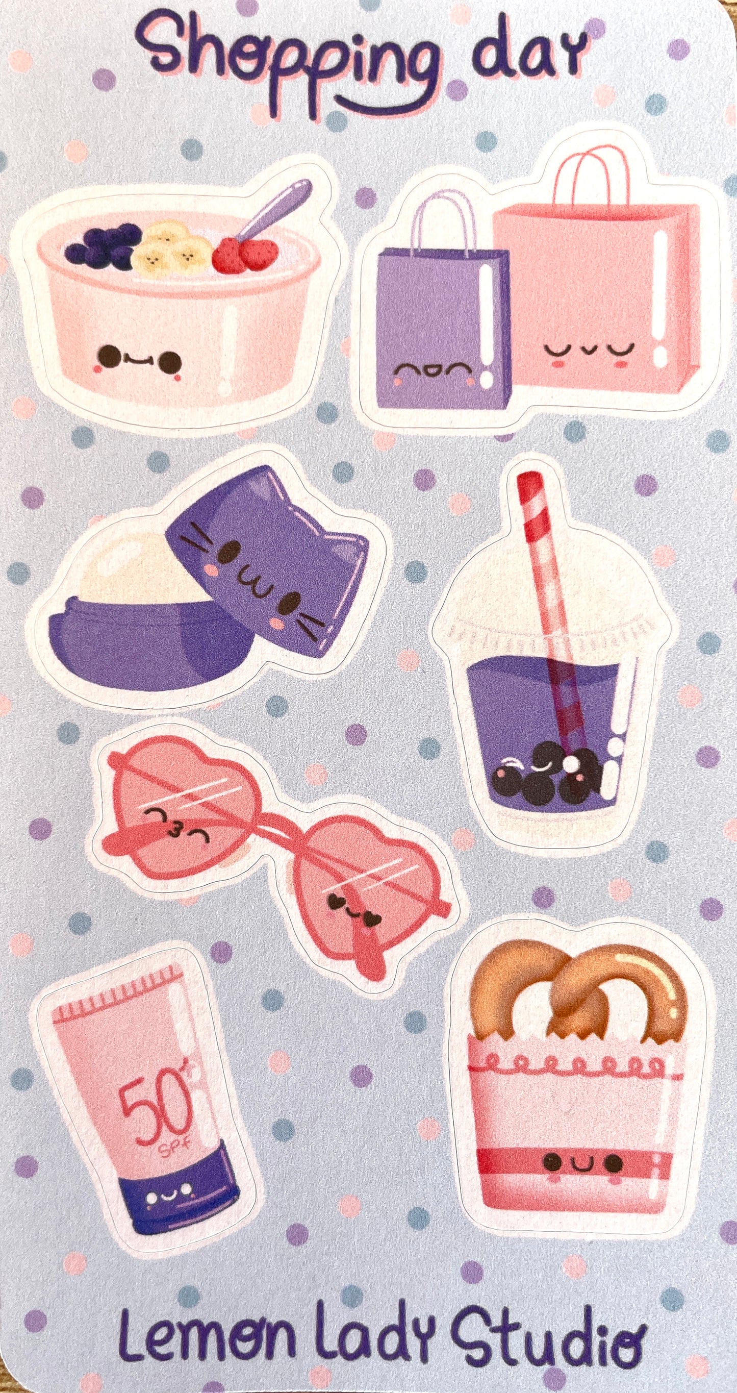 "Shopping Day" Sticker Sheet