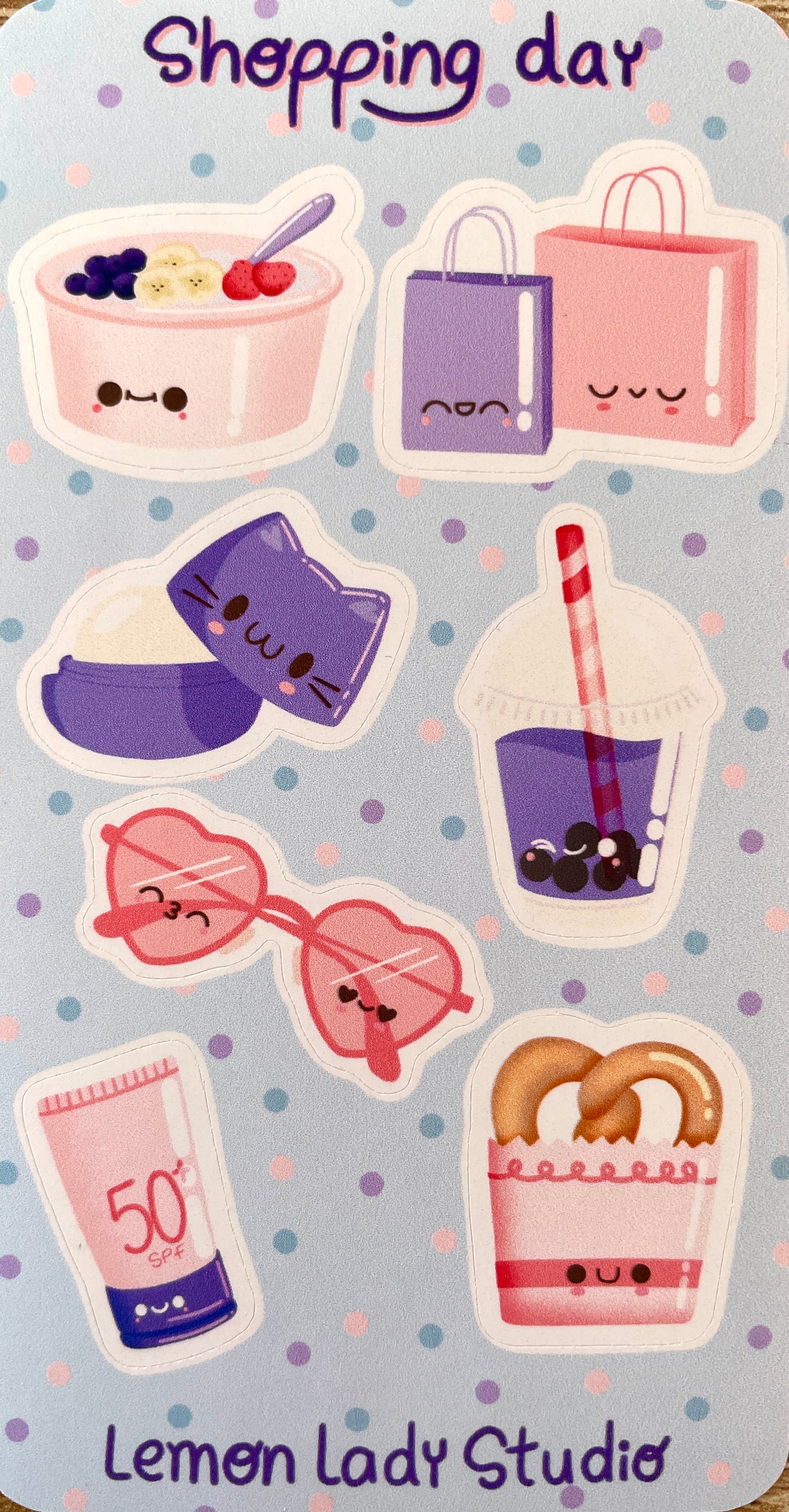 "Shopping Day" Sticker Sheet