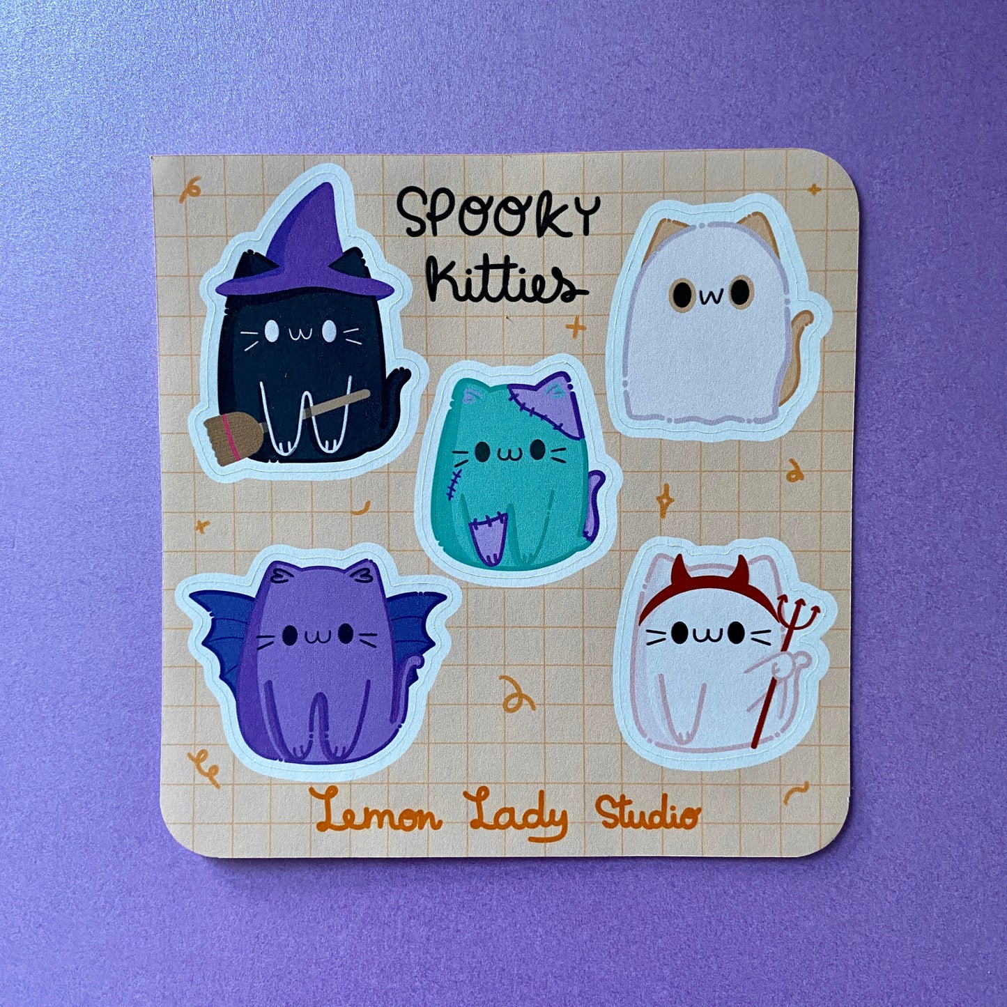 Halloween Sticker Sheet | Spooky Kitties