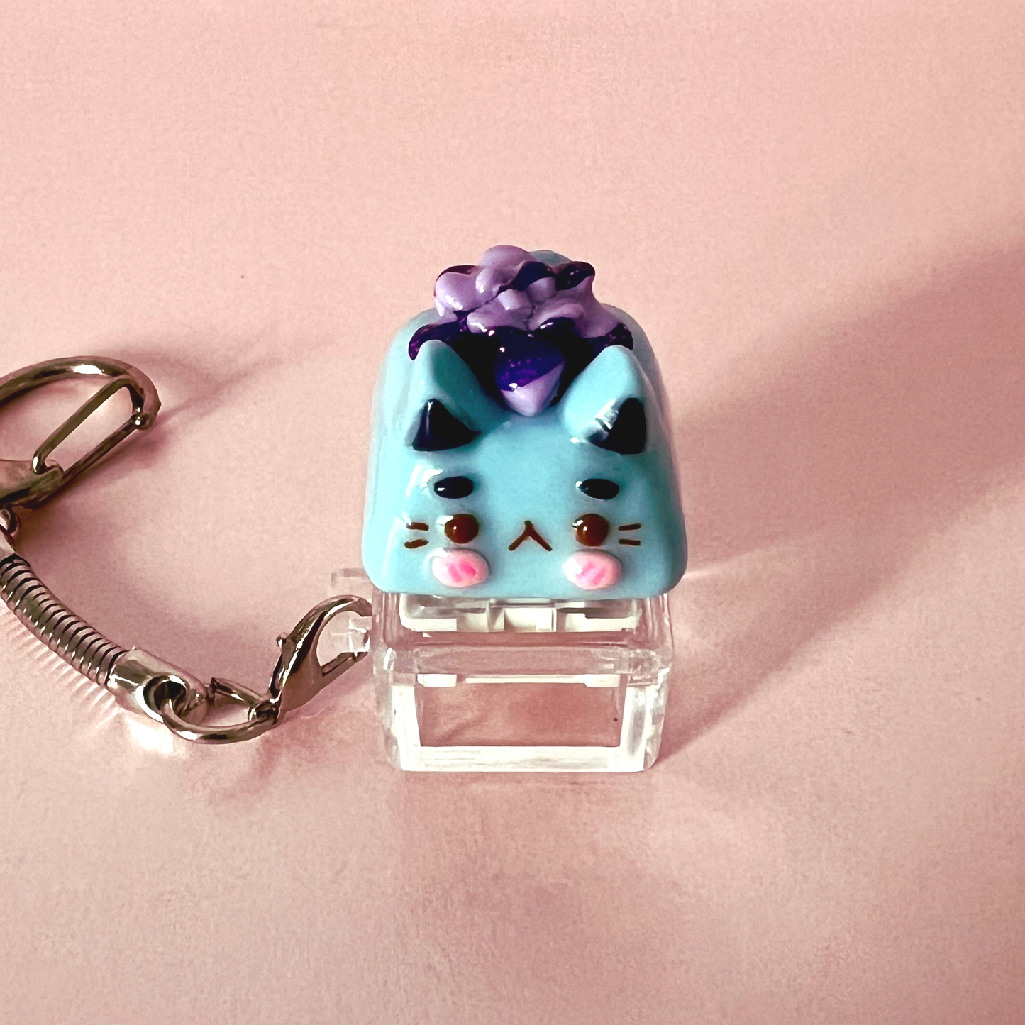 Kawaii Keycap Clicker Keychain