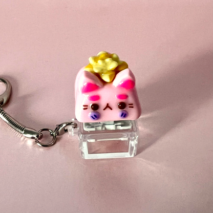 Kawaii Keycap Clicker Keychain