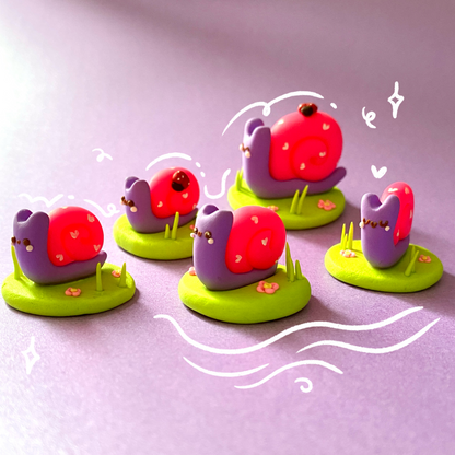 Tiny kawaii Snail Desk Friend