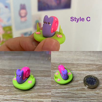 Tiny kawaii Snail Desk Friend