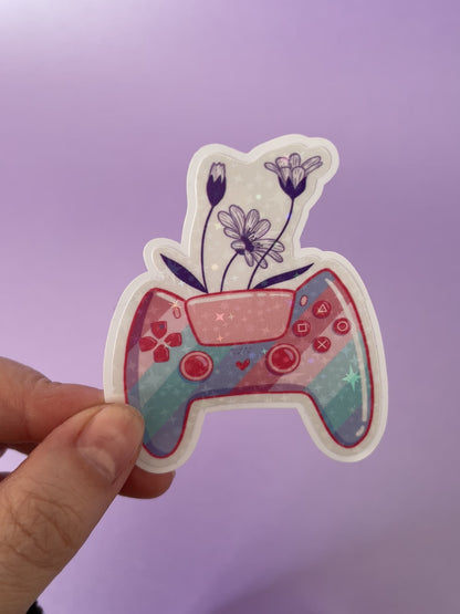 Kawaii Cat Game Controller Sticker